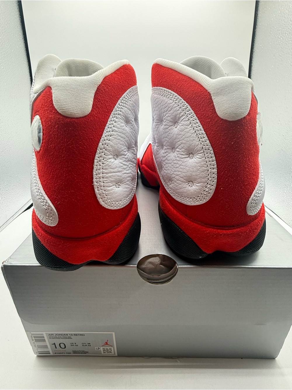New in box air Jordan 13 Men’s White and Red Retro Basketball Sneakers - Picture 3 of 8